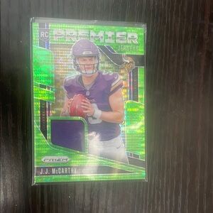 Premier Jerseys Football Card with Purple Patch